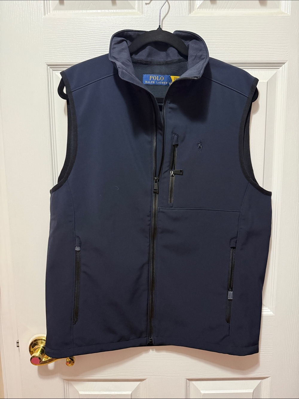Polo by Ralph Lauren Navy Softshell Zip Vest